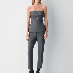 Aritzia Babaton Gray Mid-Rise Slim Fit Pants!